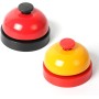 Arrderly Juego de 2 campanas de mesa, campanas de recepción con campana crujiente, hechas para cocina, restaurantes, hoteles,