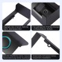 Ring - Protector de timbre de puerta impermeable y antideslumbrante, protector de timbre de puerta de acero negro, resistente a