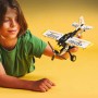 LEGO Technic Avioneta Maqueta de Avión de Juguete, Modelo de Aeroplano con Diseño de Cebra, Juego de Ingeniería, Regalo de
