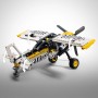 LEGO Technic Avioneta Maqueta de Avión de Juguete, Modelo de Aeroplano con Diseño de Cebra, Juego de Ingeniería, Regalo de
