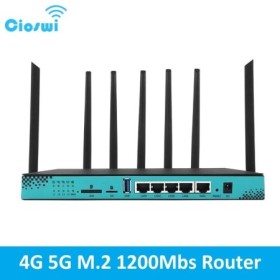 Cioswi-enrutador inalámbrico de 1200Mbps, enrutador con ranura M.2, WI