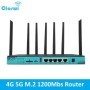 Cioswi-enrutador inalámbrico de 1200Mbps, enrutador con ranura M.2, WI