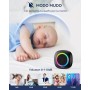 TECKNET Timbre Inalámbrico con Pilas, RGB Timbre Inalámbrico Exterior Impermeable IP66 con 2 Receptores, 400M Alcance, 5 Niveles