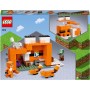 LEGO Minecraft El Refugio-Zorro, Juguete de Construcción con Figuras de Zombi Ahogado y Animales, Regalos de Cumpleaños Niños y