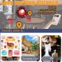 Retekess TD158 Sistema de Llamadas Restaurante, 500M Avisador Hosteleria, Tubo Digital LED, Material PC Transparente, Avisadores