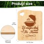 TheGiffter Regalo Día de la Madre, Tabla Cortar Bambú para Mama, Regalo de Cumpleaños Navidad Día de la Madre, Regalos para Mama