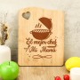 TheGiffter Regalo Día de la Madre, Tabla Cortar Bambú para Mama, Regalo de Cumpleaños Navidad Día de la Madre, Regalos para Mama