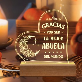Regalos Abuela, Regalos para Abuela Luz Nocturna, Regalos Originales Abuela, Regalos Abuela Cumpleaños, Día de la Madre Navidad