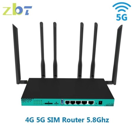 ZBT-enrutador de tarjeta SIM 4G y 5G, 1200Mbps, bandas duales, 2,4G, 5