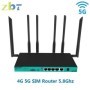 ZBT-enrutador de tarjeta SIM 4G y 5G, 1200Mbps, bandas duales, 2,4G, 5