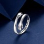 Anillo Mujer "Siempre Contigo Mamá" en Plata de Ley 925 - Regalo de Cumpleaños o Navidad para Madres, Abuelas - Anillo Ajustable