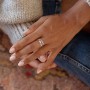 Anillo Mujer "Siempre Contigo Mamá" en Plata de Ley 925 - Regalo de Cumpleaños o Navidad para Madres, Abuelas - Anillo Ajustable