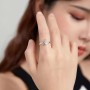 Anillo Mujer "Siempre Contigo Mamá" en Plata de Ley 925 - Regalo de Cumpleaños o Navidad para Madres, Abuelas - Anillo Ajustable
