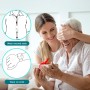 COTINSE Botón de Emergencia para Mayores Inalámbrico SOS Caregiver Buscapersonas Alarma Mayor Pánico Alarma 1 Empänger 2 SOS
