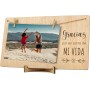 CONTRAXT Marco de Fotos Mama Dia de la Madre. Colgar fotos con pinzas madera natural ideas regalos detalles para mama postal