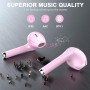 yobola Auriculares Inalámbricos, Auriculares Bluetooth 5.1 HiFi Estéreo, Cascos Inalambricos Bluetooth con Control Táctil,