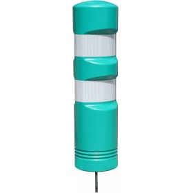 PAL | Hito de balizamiento y señalización de trafico H-75 verde elástico de gran flexibilidad y resistencia a los impactos (1-