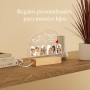 Bemaystar Día de la Madre, Lampara Personalizada con tu Foto, 3D Led 22x15cm con Fotos y Textos, Mama Regalo Original para
