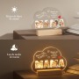 Bemaystar Día de la Madre, Lampara Personalizada con tu Foto, 3D Led 22x15cm con Fotos y Textos, Mama Regalo Original para