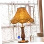 QUMIIRITY Elegante Cadena Decorativa Para Ventilador De Techo 2 Piezas De Cristal Extensión De Cadena Para Luces De Pared Y