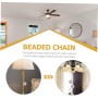 Housoutil Extensión De Cadena De Ventilador Cadenas Para Lámparas Diseño De Diamante 2 Piezas
