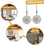 Housoutil Extensión De Cadena De Ventilador Cadenas Para Lámparas Diseño De Diamante 2 Piezas