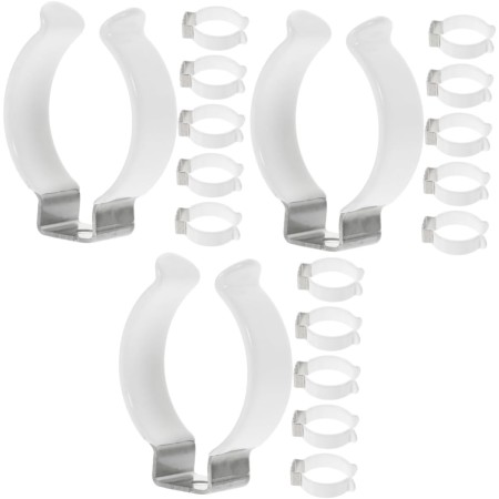 OSALADI 12 Piezas T12 Hebilla De Lámpara Soportes De Tubo Base De Luz LED Tubo De Luz LED Soporte De Tubo Soporte De Lámpara