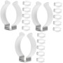 OSALADI 12 Piezas T12 Hebilla De Lámpara Soportes De Tubo Base De Luz LED Tubo De Luz LED Soporte De Tubo Soporte De Lámpara