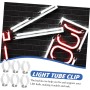OSALADI 12 Piezas T12 Hebilla De Lámpara Soportes De Tubo Base De Luz LED Tubo De Luz LED Soporte De Tubo Soporte De Lámpara