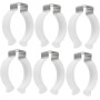 OSALADI 12 Piezas T12 Hebilla De Lámpara Soportes De Tubo Base De Luz LED Tubo De Luz LED Soporte De Tubo Soporte De Lámpara