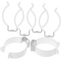 OSALADI 12 Piezas T12 Hebilla De Lámpara Soportes De Tubo Base De Luz LED Tubo De Luz LED Soporte De Tubo Soporte De Lámpara