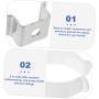OSALADI 12 Piezas T12 Hebilla De Lámpara Soportes De Tubo Base De Luz LED Tubo De Luz LED Soporte De Tubo Soporte De Lámpara