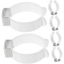 OSALADI 12 Piezas T12 Hebilla De Lámpara Soportes De Tubo Base De Luz LED Tubo De Luz LED Soporte De Tubo Soporte De Lámpara