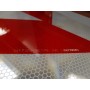 Orafol conteneurs warnmarkierung autocollante 141 mm 705 4 bandes (2 x 2 x gauche à droite)