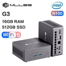 MLLSE G3 Mini PC Intel N100 CPU DDR4 16GB RAM 512GB SSD WiFi5 BT4.2 Wi