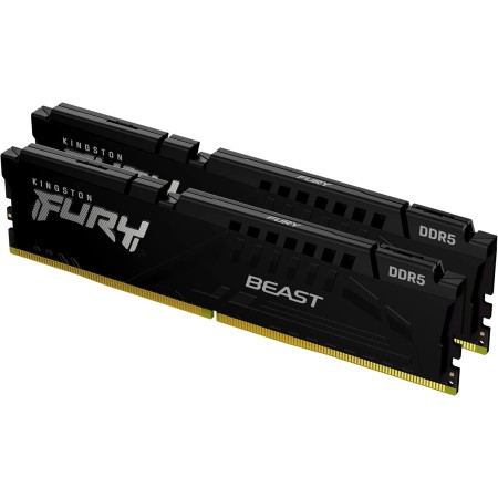 Kingston FURY Beast Negro DDR5 16GB (2x8GB) 5600MT/s CL36 DIMM Memoria gamer para Ordenadores de sobremesa Kit de 2 AMD EXPO e