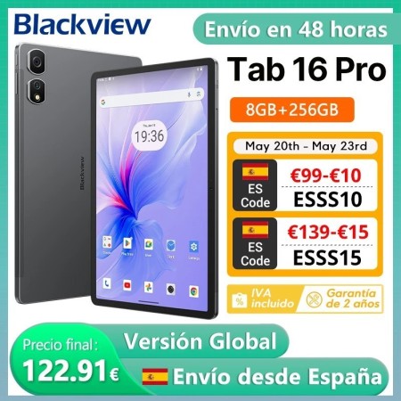 Blackview Tab 16 Pro Tablet PC 11 ''FHD + pantalla 8 GB RAM 256GB ROM 