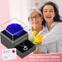 Qinqinxin Regalos Dia de la Madre, Rosa Eterna con Collar Regalos para Mama, Mejor mamá del Mundo, Flores Preservadas Dia de la