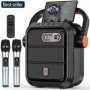 FanFun 66Pro 5200MAH Altavoz BT portátil con 2 micrófonos inalámbricos