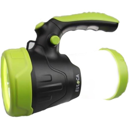 EULOCA Linterna de Cámping Recargable LED , faroles de mano multifuncional con 2600mAh Power Bank, Antorcha LED CREE, lámpara de
