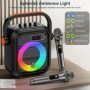FanFun 66Pro 5200MAH Altavoz BT portátil con 2 micrófonos inalámbricos