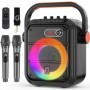 FanFun 66Pro 5200MAH Altavoz BT portátil con 2 micrófonos inalámbricos
