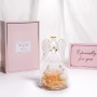 Yamonic Rosa Eterna Dia de la Madre Regalos para Mama,Flore Eterna con Figura Ángel Regalo Madre,Día de la Madre Regalo