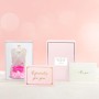 Sunia Rosa Eterna Regalo Dia de la Madre,Flores Preservadas Regalo Mujer,Flore Eterna con Figura Ángel Día de la Madre,Regalo