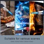 Linterna de cocina de butano recargable con llama ajustable y bloqueo de seguridad para postres, barbacoa, cocina (gas butano no