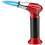 Linterna de cocina de butano recargable con llama ajustable y bloqueo de seguridad para postres, barbacoa, cocina (gas butano no