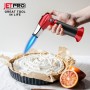 Linterna de cocina de butano recargable con llama ajustable y bloqueo de seguridad para postres, barbacoa, cocina (gas butano no