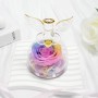Sunia Rosa Eterna Regalo Dia de la Madre,Flores Preservadas Regalo Mujer,Flore Eterna con Figura Ángel Día de la Madre