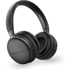 Energy Sistem Power Radio Auriculares Bluetooth (45h de batería, Reproductor MP3 MicroSD, Deep Bass, Almohadillas de Cuero