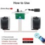 Herdio 2 uds 6,5 ''400W altavoces pasivos para exteriores con cable im